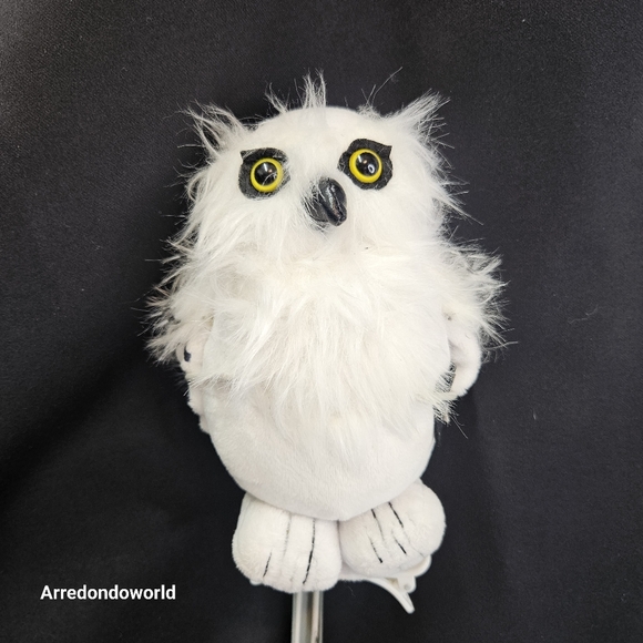 Harry Potter Owl Plush Hedwig Snow Owl 7" Stuffed Animal Good Condition - Picture 12 of 16
